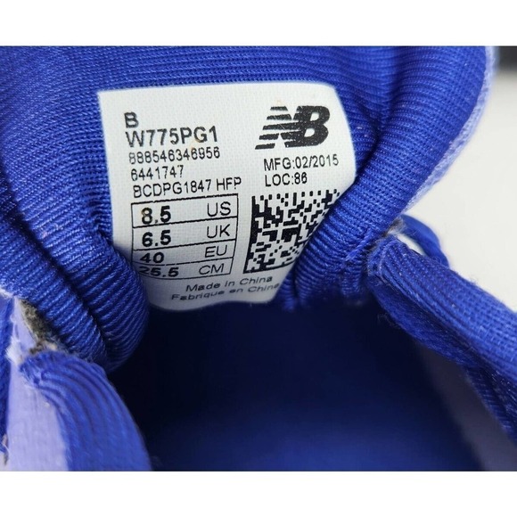 New Balance Womens Cush 775 Running Sneakers Blue Green White Size 8.5 - Picture 4 of 4